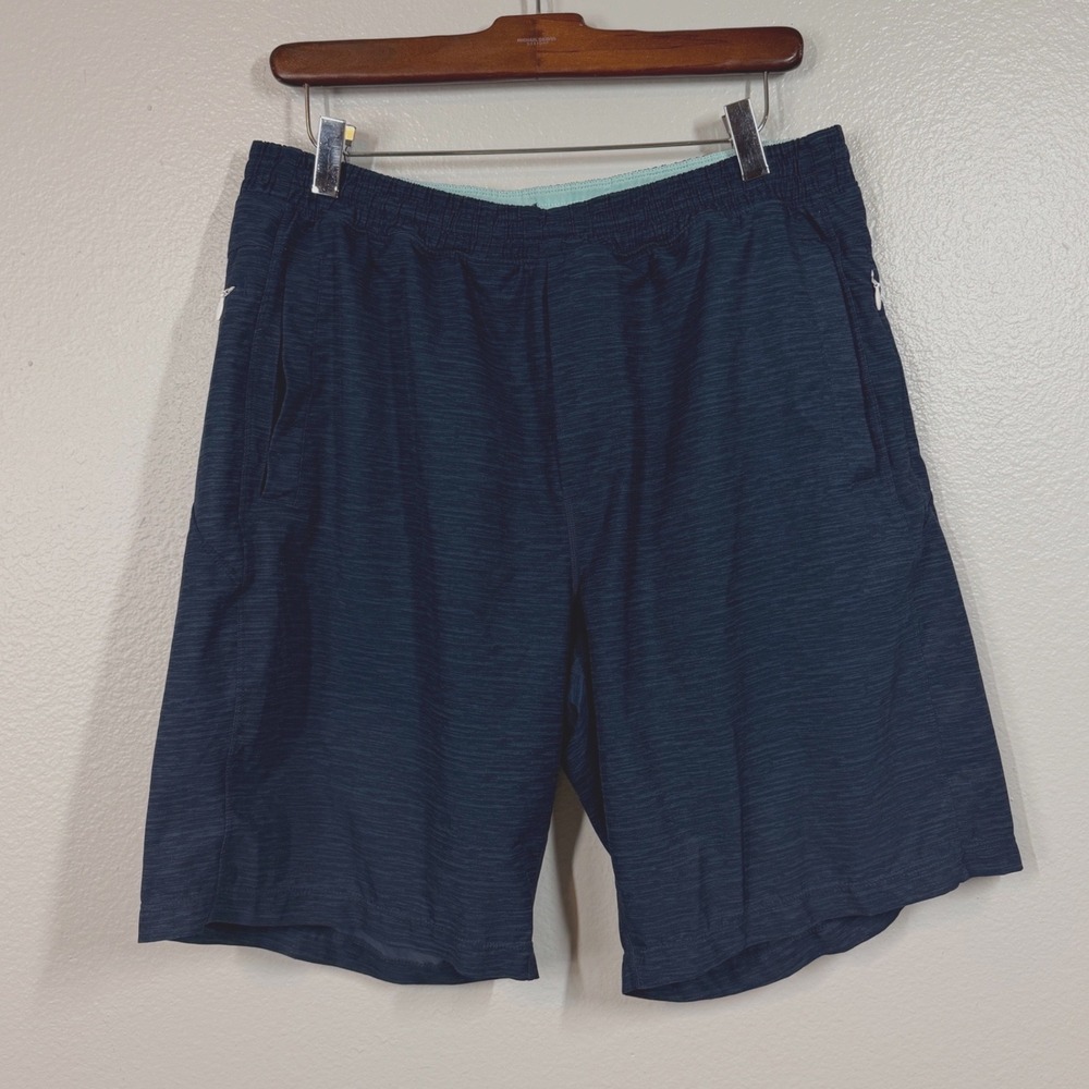 Birddogs Gym Shorts Mens XL Navy Blue Gym Shorts Lined Athletic Performance